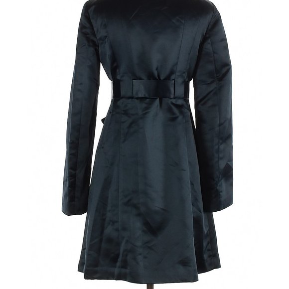 Michael Kors Trench Coat, size small, Petite, Navy Blue, Beautiful - Picture 4 of 4